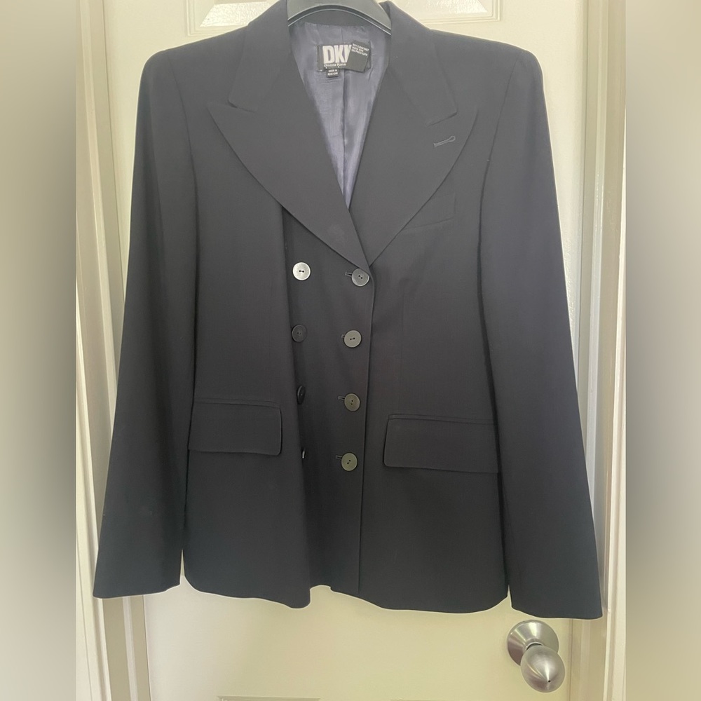 Navy DKNY two-piece suit